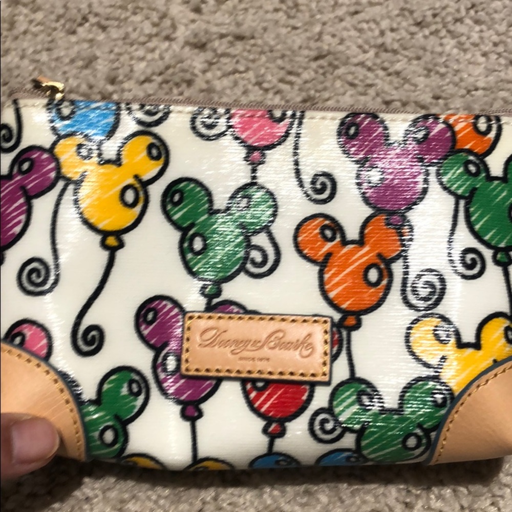Dooney and Burke zippered cosmetic pouch